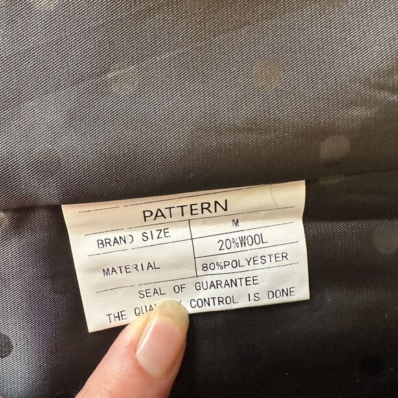 Mens Herringbone Vest By Lunta Dark Grey Wool Blend Academia - Picture 5 of 7